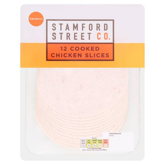 Stamford Street Co. Cooked Chicken Slices x12 300g