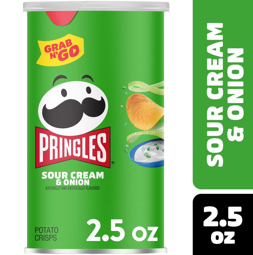 Pringles Potato Crisps, Sour Cream & Onion (2.5 oz)