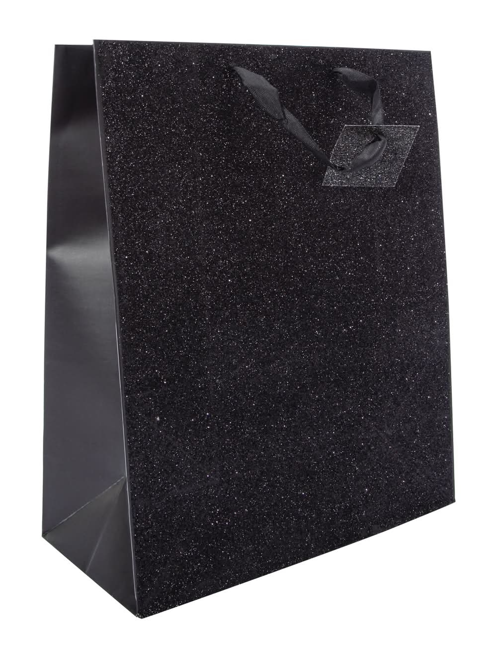 Large Printed Gift Bag 10in x 12in Black