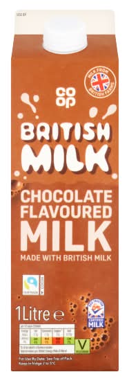 Co-op Chocolate, Flavoured British Milk (1L)