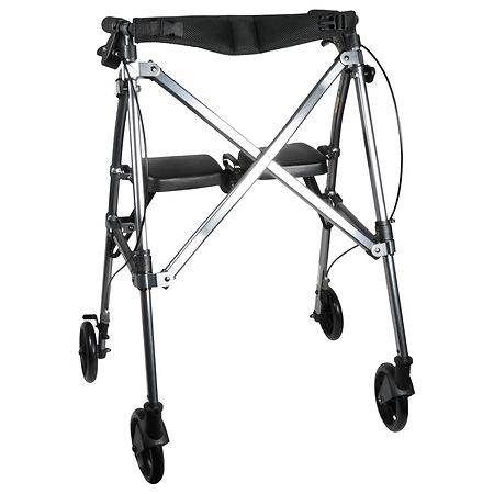 Walgreens Space Saver Rollator with Seat - 1.0 ea