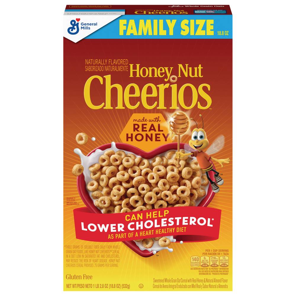 Cheerios Family Size Cereal, Honey Nut (18.8 lbs)