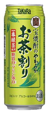 215531：宝 焼酎のやわらかお茶割り 480ML缶 /  Takara Shochu no Yawaraka Ochawari