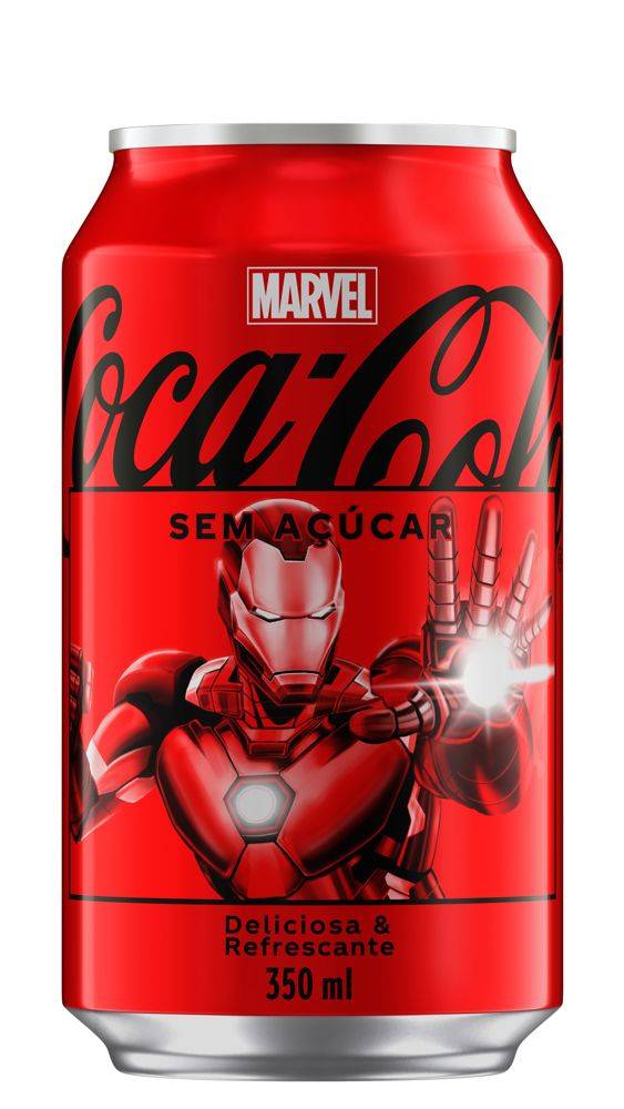 Coca-cola refrigerante sabor original sem açúcar (350 ml)