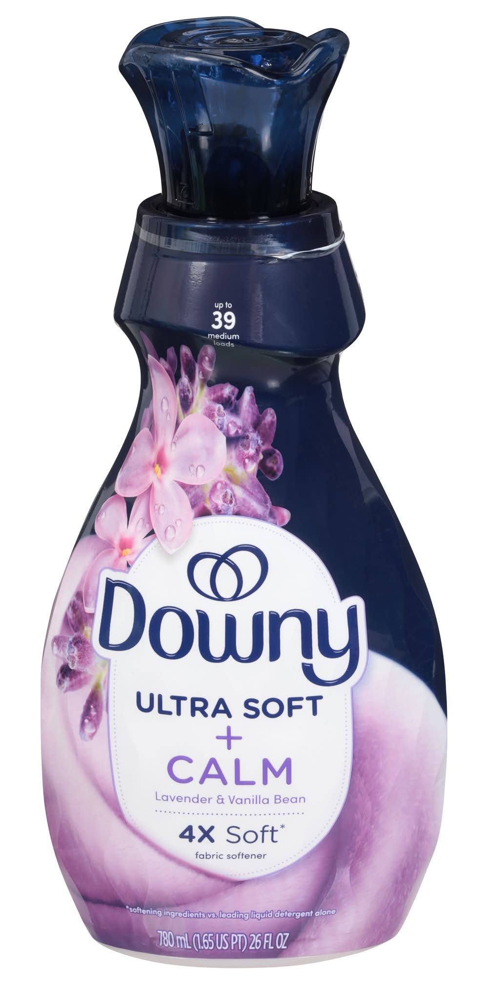 Downy Ultra Soft Calm Liquid Fabric Softener, Lavender - Vanilla Bean (26 fl oz)