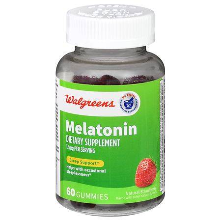 Walgreens Melatonin Dietary Supplement Gummies (natural strawberry)