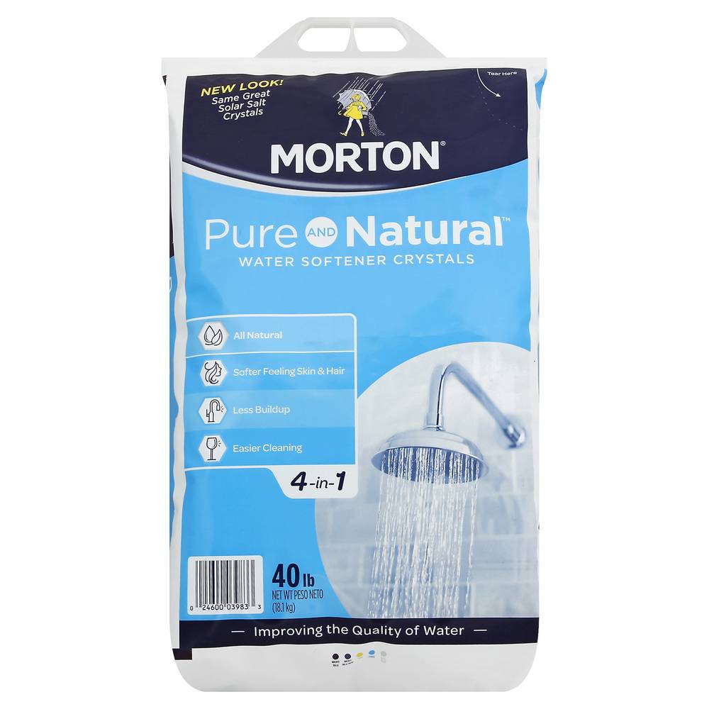 Morton Pure and Natural Water Softener Crystals (40 lbs)