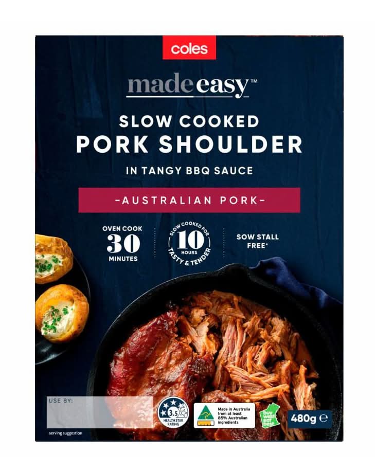 Coles Made Easy Slow Cooked Pork Shoulder (480g)