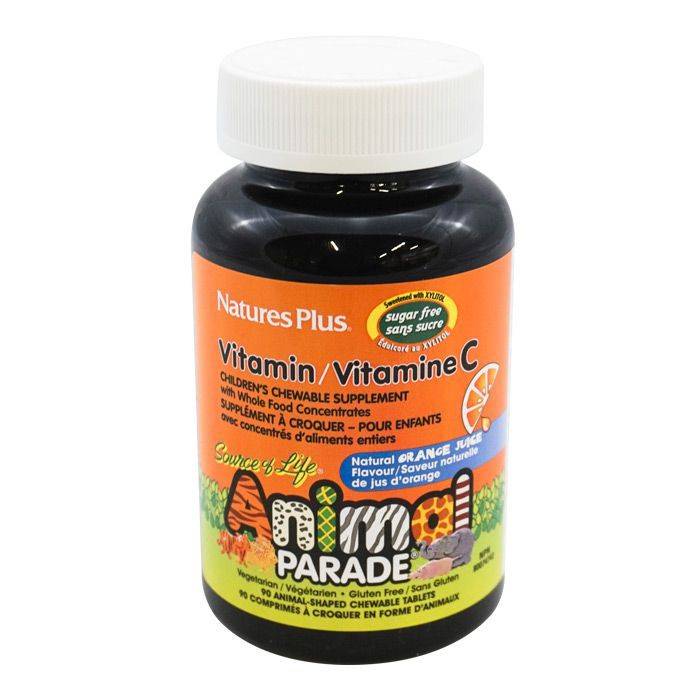 NaturesPlus Animal Parade Children's Vitamin C Chewable Tablets