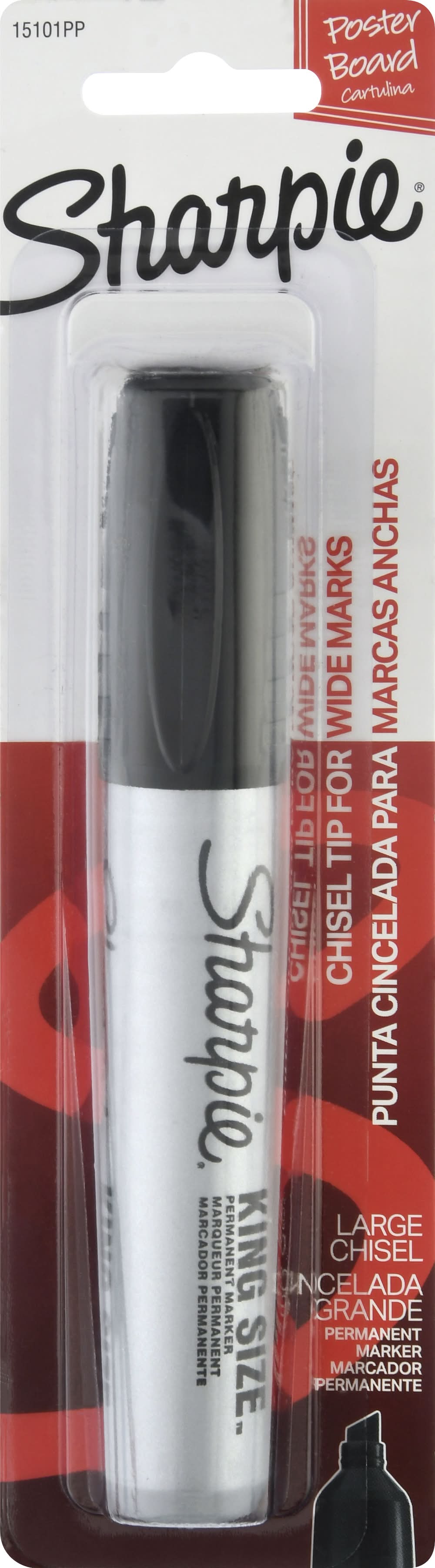 Sharpie King Size Large Chisel Black Permanent Marker (1.8 oz)