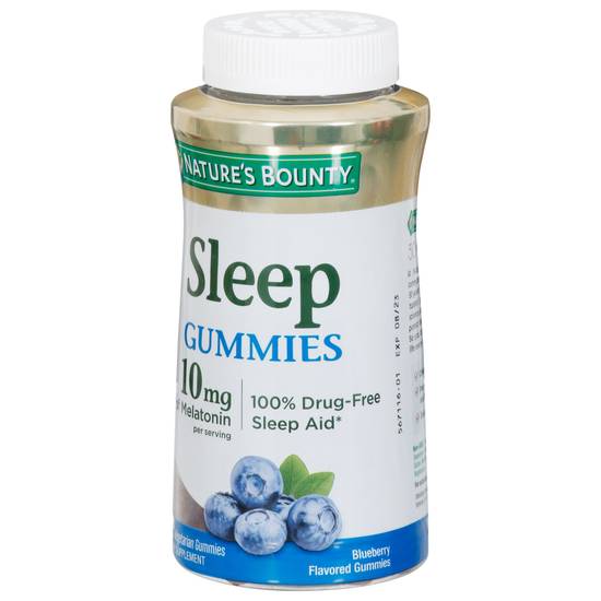 Nature's Bounty 10 mg Blueberry Flavored Sleep Aid Vegetarian Gummies (140 ct)