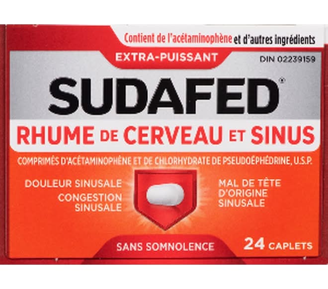 Sudafed Extra Strength Head Cold + Sinus Caplets (20 g)