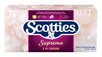 Scotties 3-Ply White Facial Tissue (1 un)