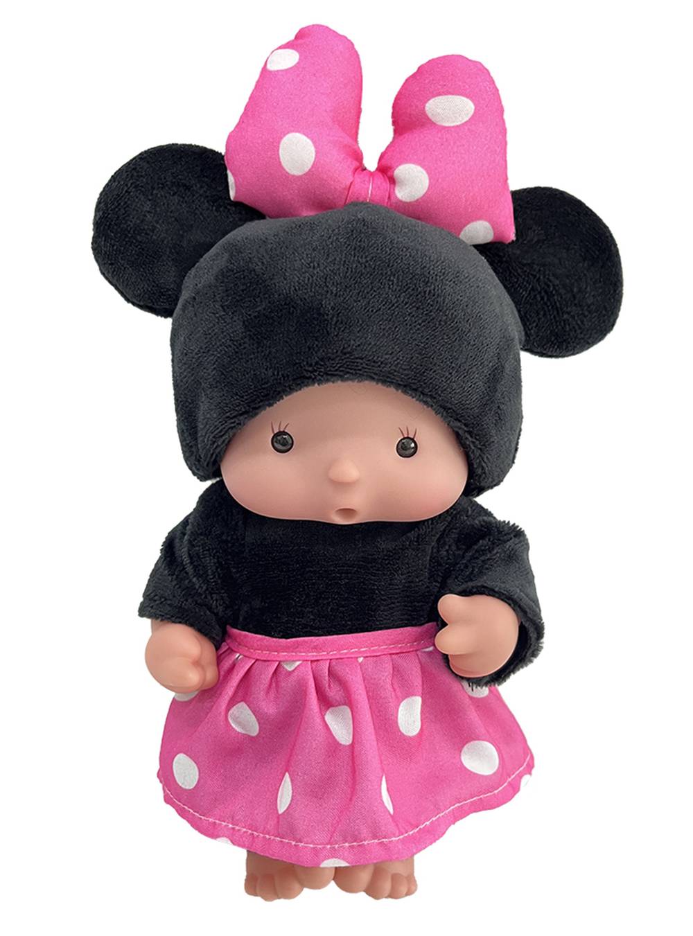 Disney muñeca disfracitos minnie rosado y negro (1 u)
