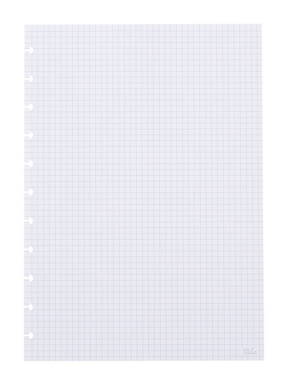 Recarga Papel A4 Quadriculado para Caderno Smart