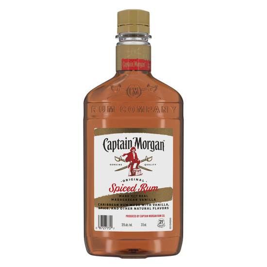 Captain Morgan Original Spiced Rum Made With Real Madagascar Vanilla (375 ml)
