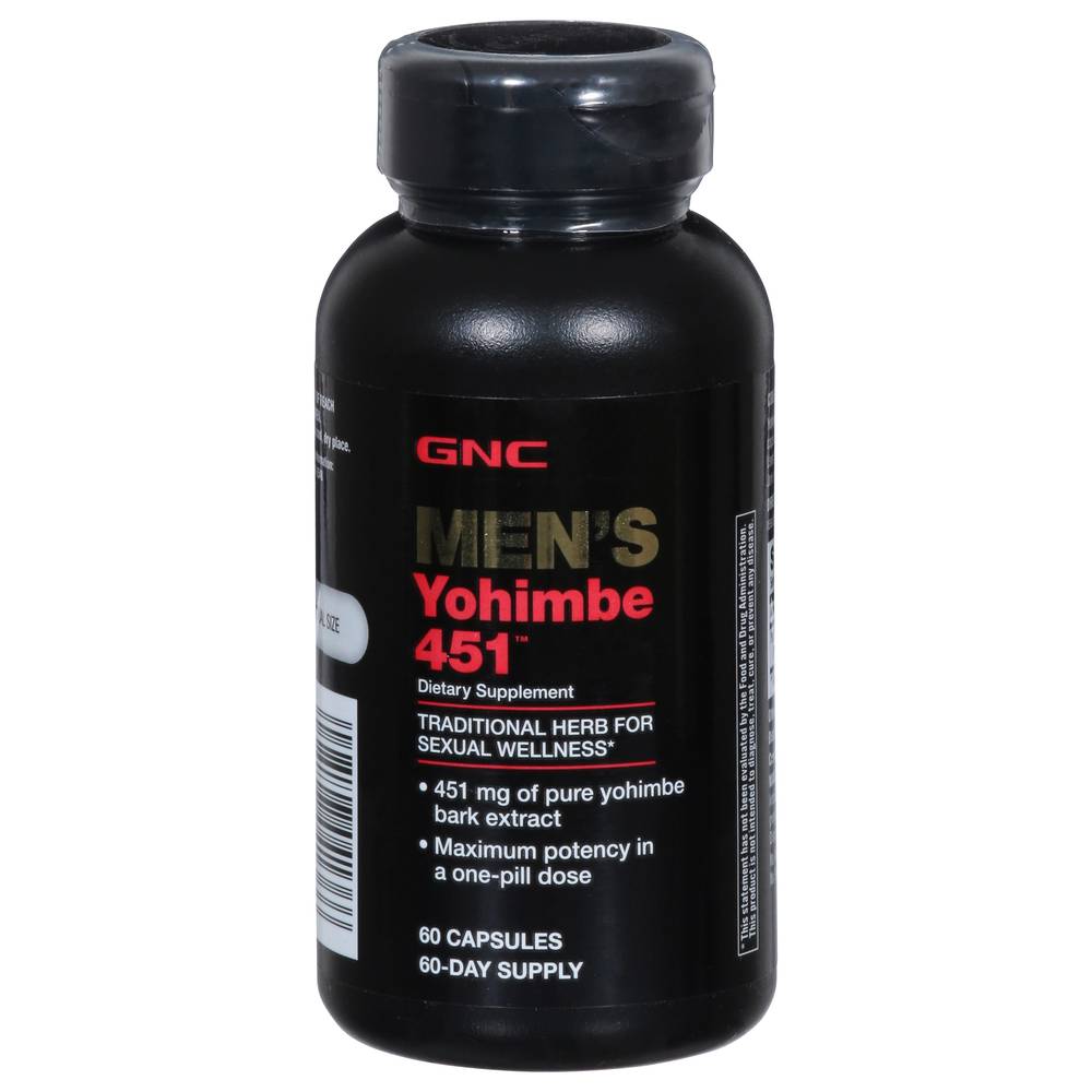 GNC Men's Yohimbe 451 Capsules (1.5 oz)