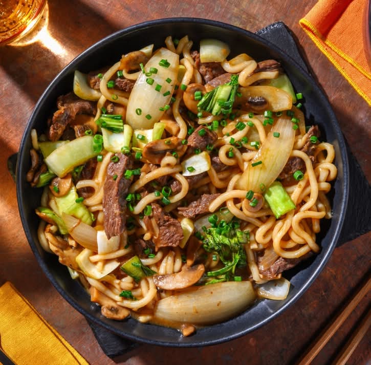 Nouilles Udon au filet de bœuf