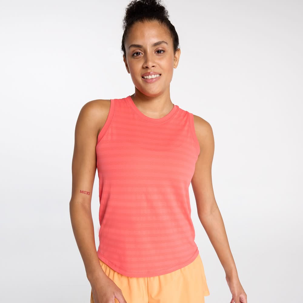 DSG Women's Seamless Jacquard Tank (Cabana Coral, XXL)