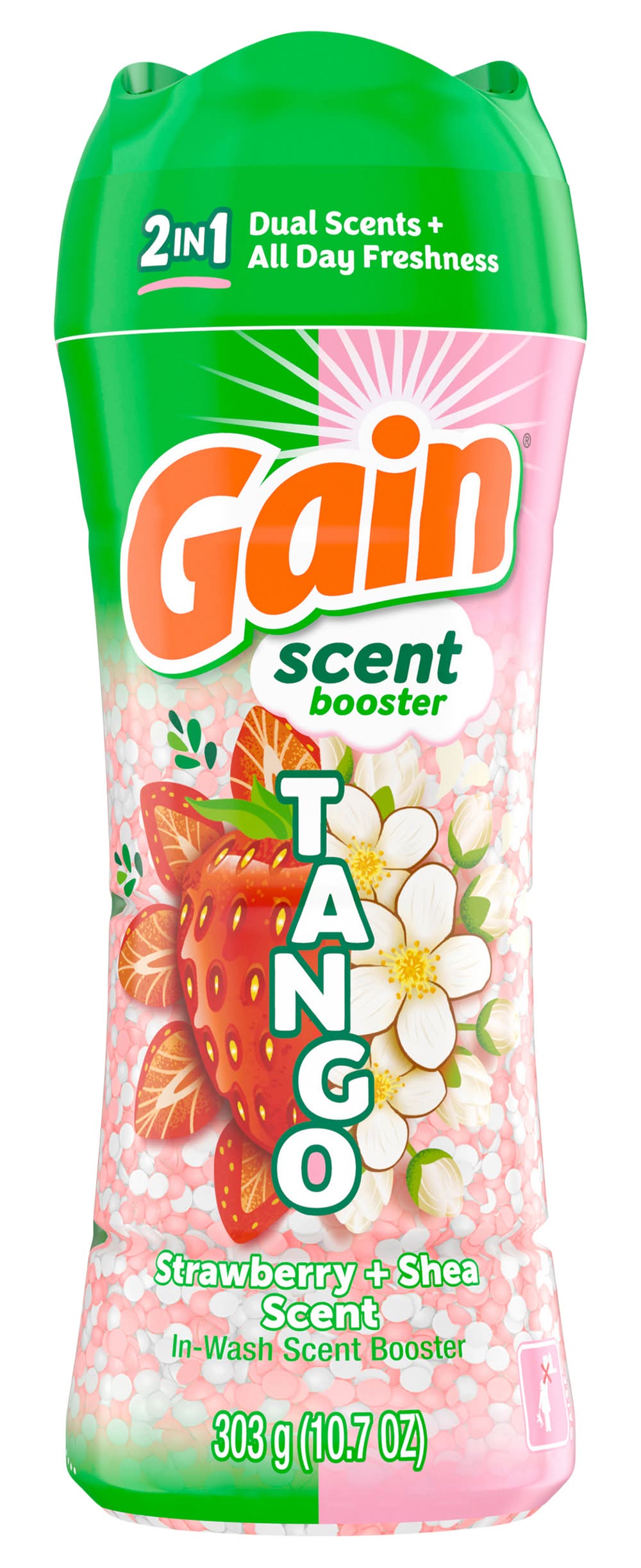 Gain Tango 2-in-1 All Day Freshness Laundry Scent Booster For Beads, Strawberry-Shea (10.7 oz)