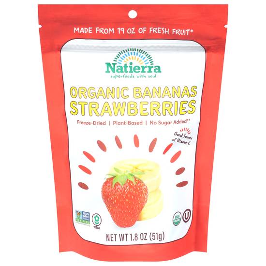 Nature's All Foods Organic Bananas + Strawberries