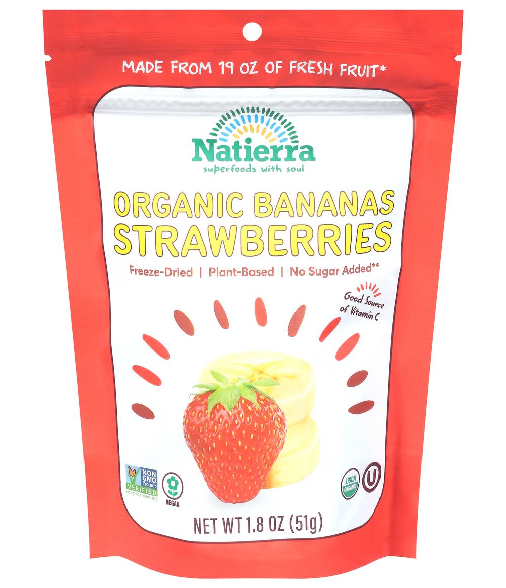 Nature's All Foods Organic Bananas + Strawberries (1.8 oz)