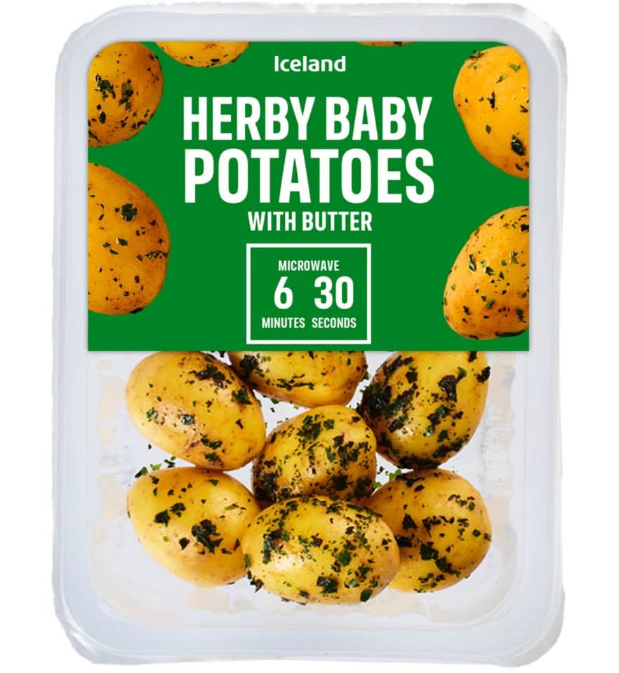 Iceland Herby Baby Potatoes With Butter (340g)