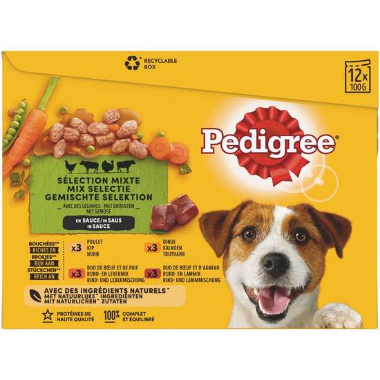 Vital protection - Assortiment de pâtés pour chiens 12x100g Pedigree