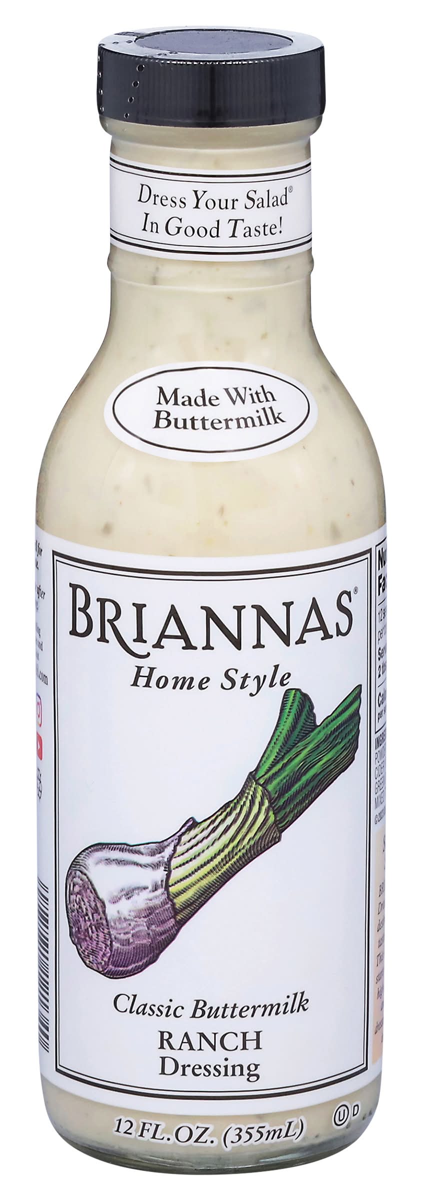 Briannas Home Style Classic Buttermilk Ranch Dressing (12 fl oz)