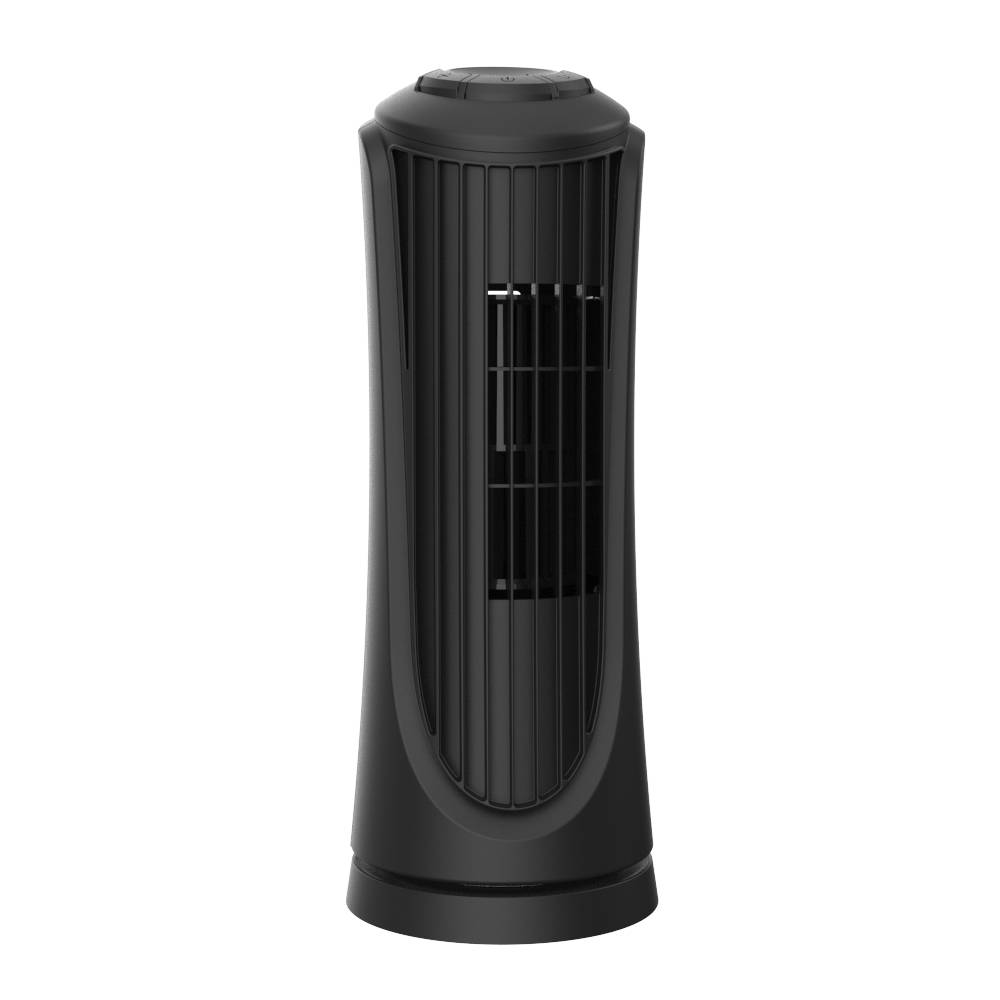 Utilitech 14-in 120-Volt 3-Speed Indoor Black Matte Oscillating Tower Fan | FZ-2D