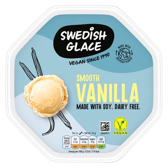Swedish Glace Smooth Vanilla Ice Cream Tub
