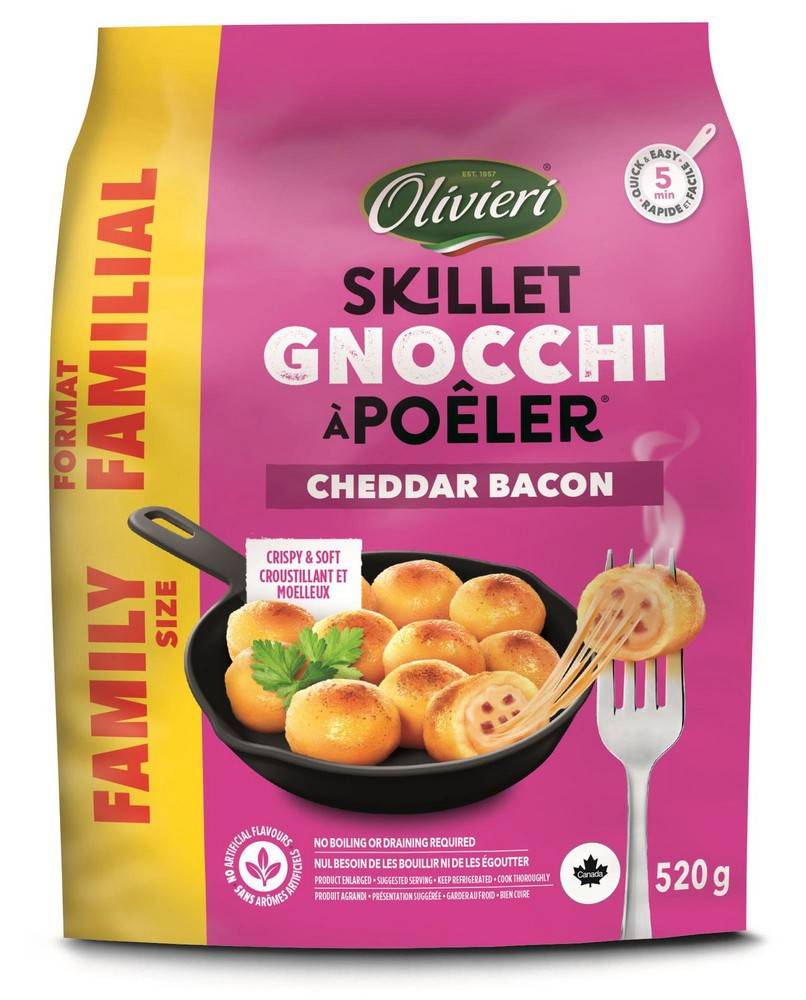 Olivieri Cheddar Bacon Skillet Gnocchi (520 g)