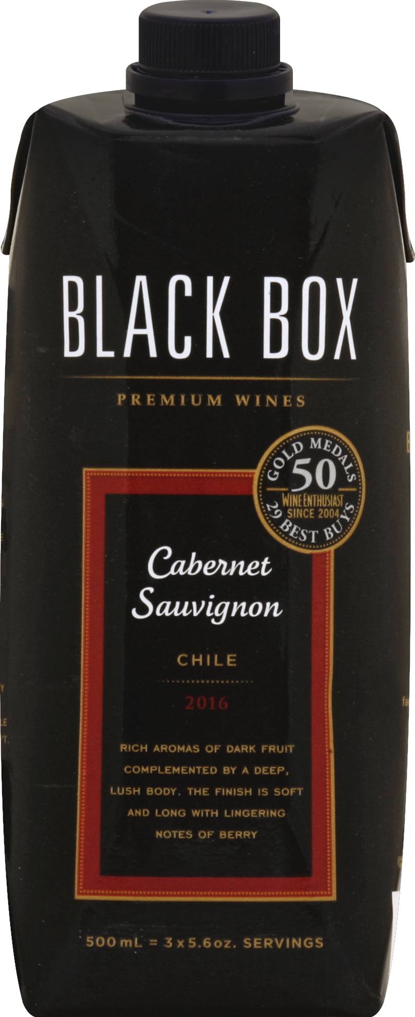 Black Box Cabernet Sauvignon Wine, 2016 (500 ml)