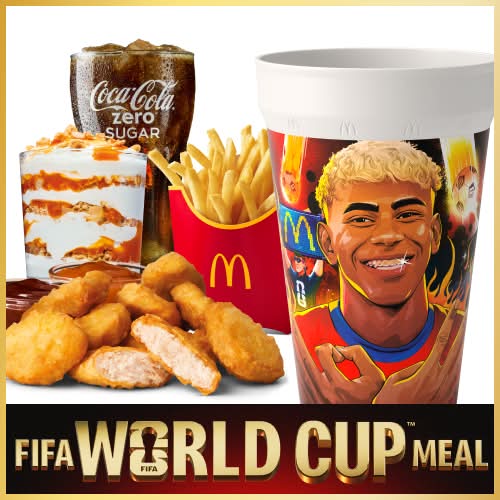 FIFA WK Meal McNuggets 9 + McFlurry Spicy Orange Voordeelmenu