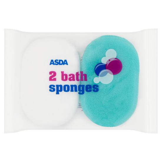 Asda 2 Bath Sponges