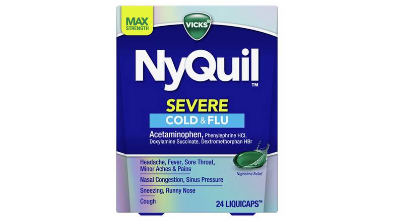 Vicks Nyquil Severe Cough Cold And Flu Relief
