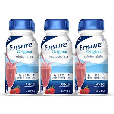 Ensure Original Nutrition Shake Strawberry - 8.0 fl oz x 6 pack