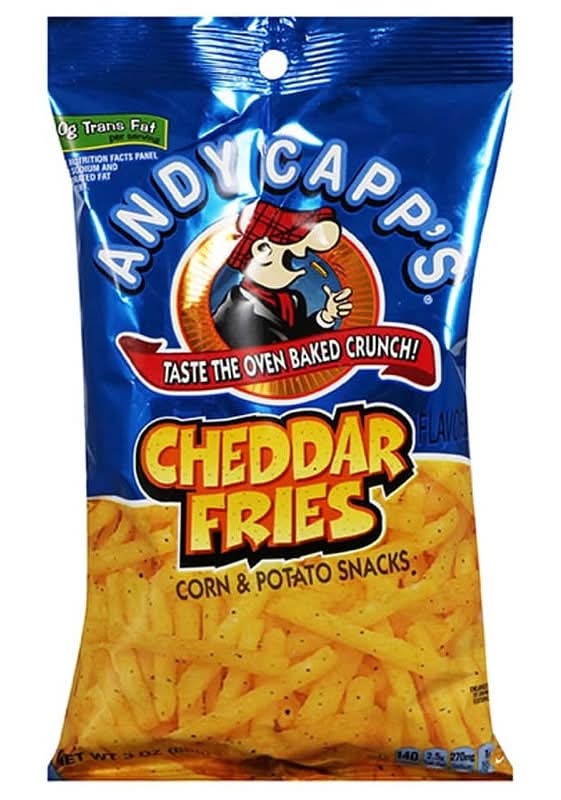 Andy Capp's Cheddar Fries Corn Potato Snacks