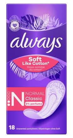 Always Soft Like Cotton Normal Panty Liners (18 pack)