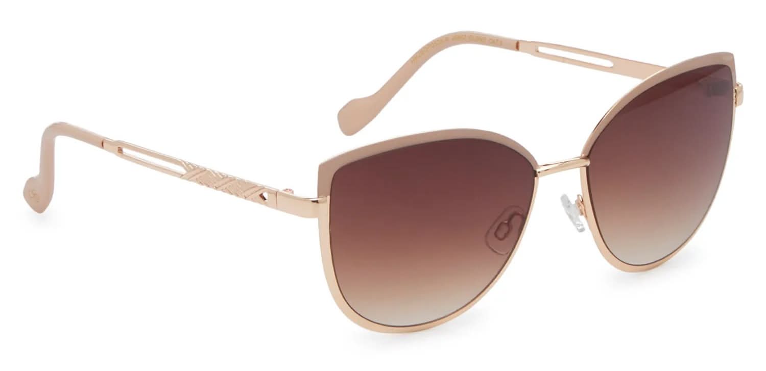 Jessica Simpson Two-Tone Cat-Eye Sunglasses (Blush/Gold  display picture 3