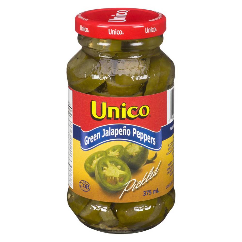 Unico Green Jalapeño Peppers, Nacho (375 g)