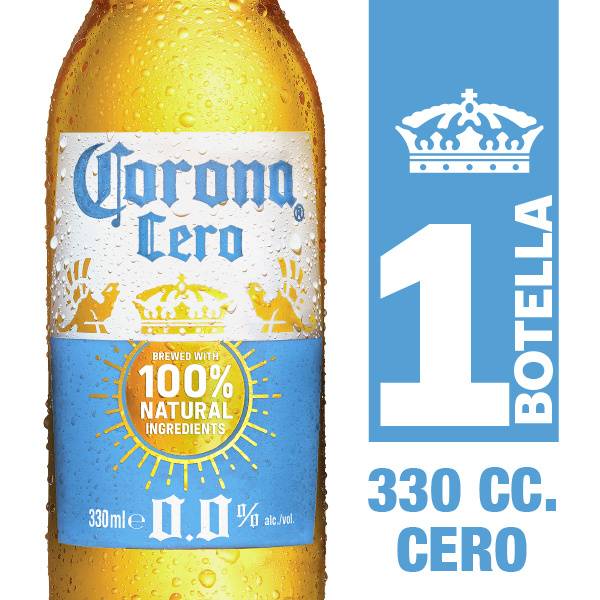 Corona cerveza cero (botella 330 ml)