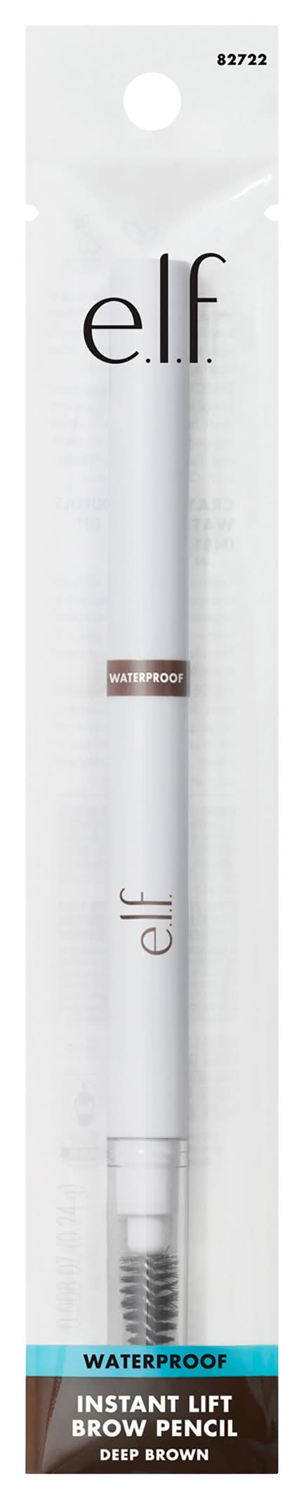 e.l.f. Instant Lift Waterproof Brow Pencil, Deep Brown (0.04 oz)