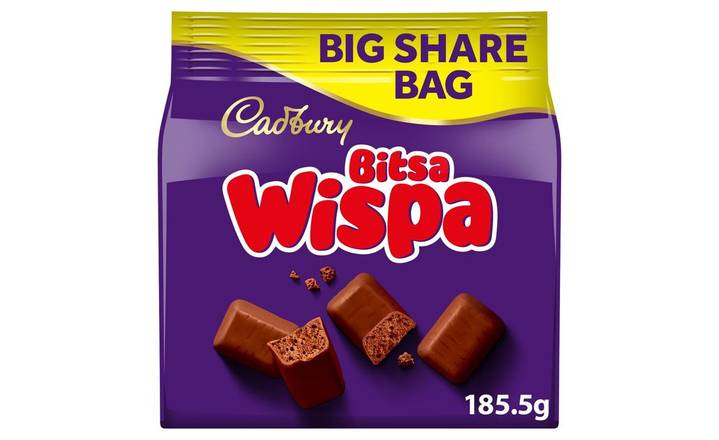 Cadbury Bitsa Wispa Big Share Bag 185.5g (405559)