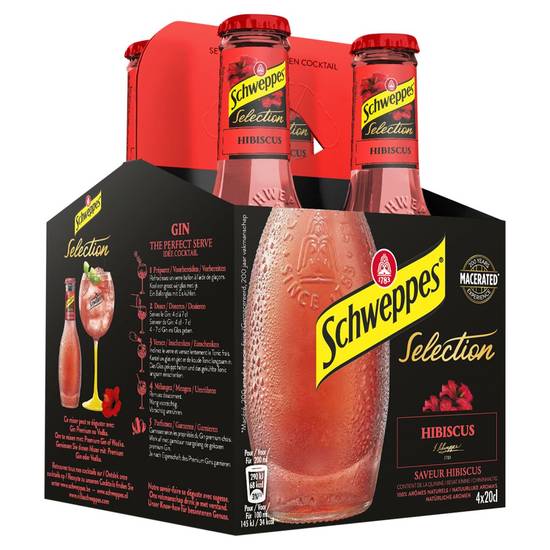 Schweppes Selection Hibiscus 4 x 20cl