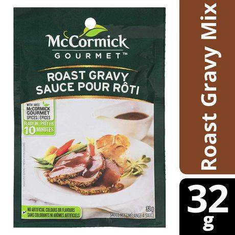 Mccormick mccormick gourmet, qualité supérieure, préparation pour sauce sèche, sauce au rôti, 32g (32 g) - roast gravy mix (32 g)