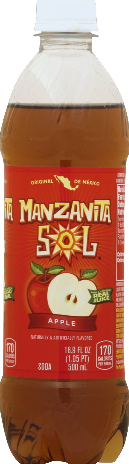 Pepsi Manzanita Sol Soda, Apple (16.9 fl oz)