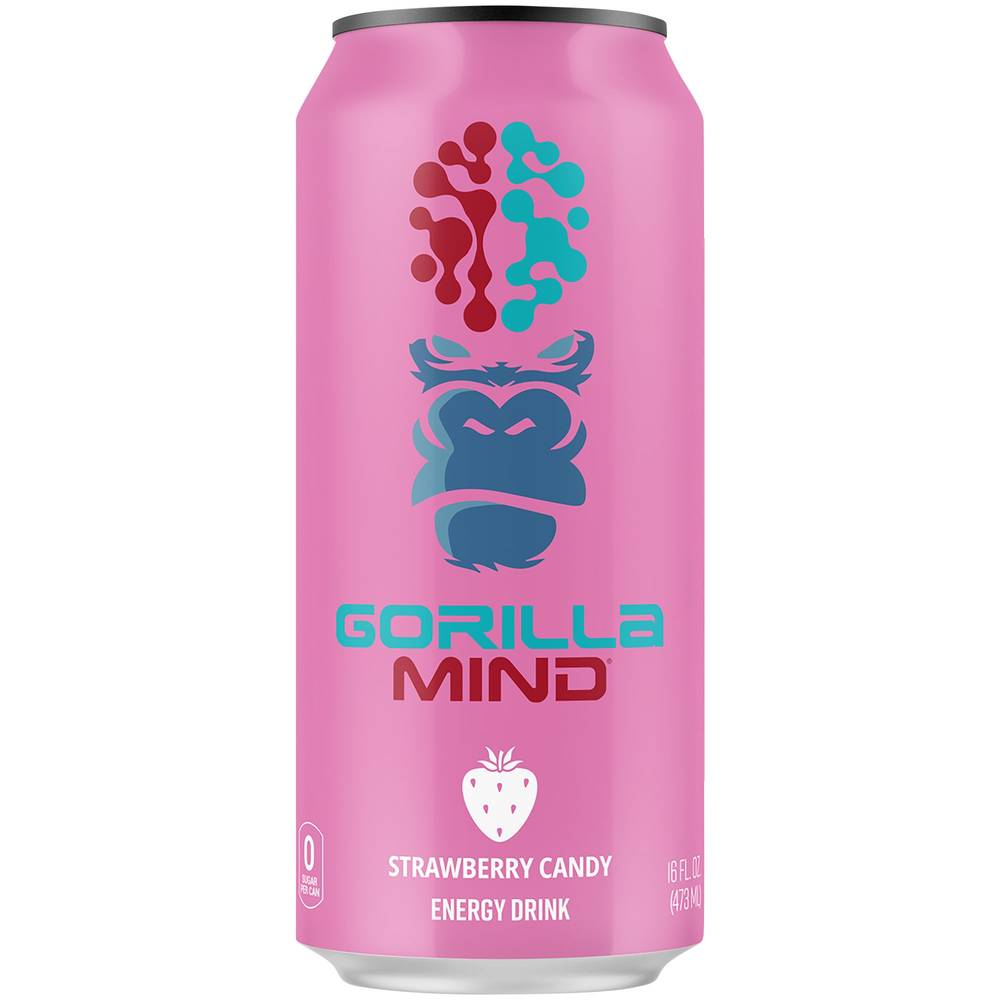 Gorilla Mind Energy Drink (16 fl oz) (strawberry candy)
