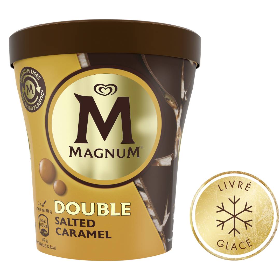🍦🍮 Magnum Pot Double Caramel Salé 440ml