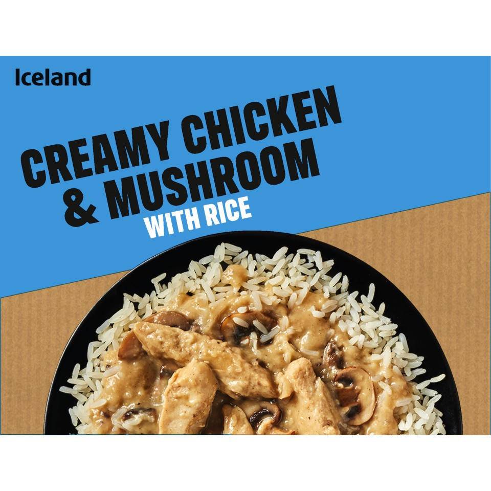 Iceland Creamy Chicken and Mushroom With Rice